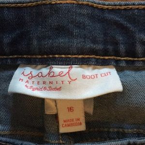 Isabel maternity sz16 bootcut jean